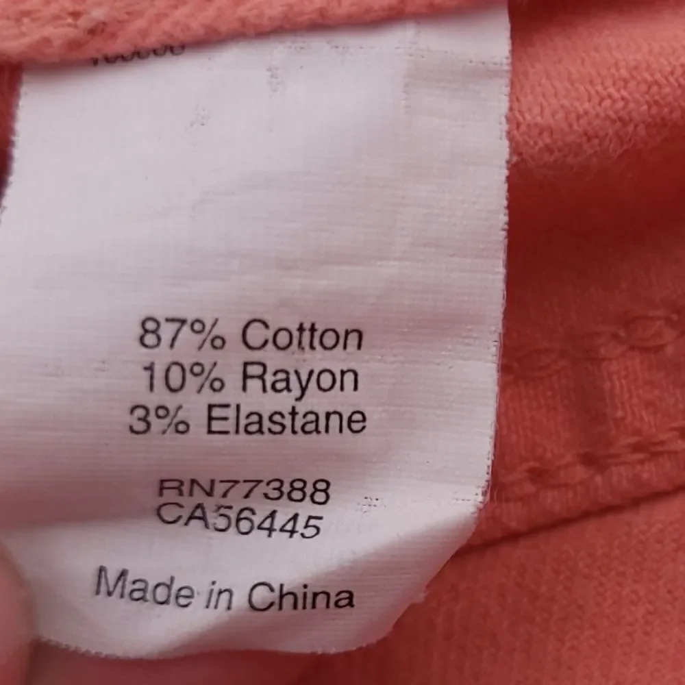 J.Crew Toothpick Solid Orange Womens Size 25 Ankle Jeans